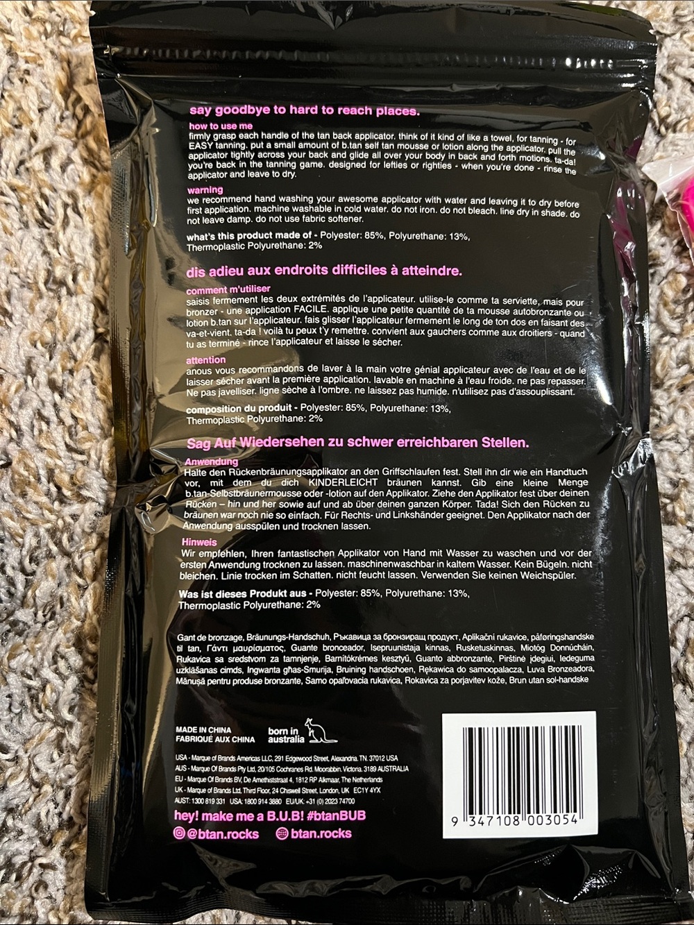 B. Tan glow your own way tan gel and tan back applicator Brand New! - Picture 3 of 8